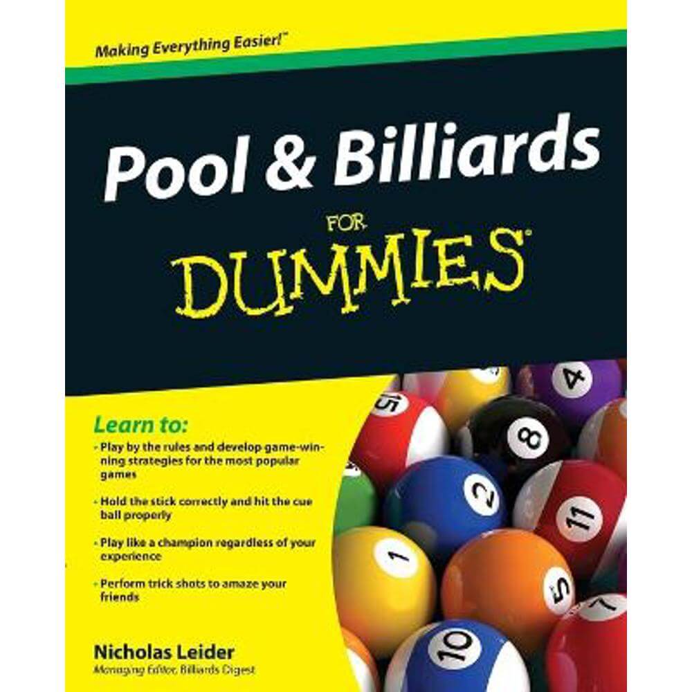 Pool and Billiards For Dummies (Paperback) - Nicholas Leider